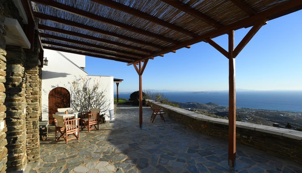 Tinos Sky View Villa Arnados Bagian luar foto