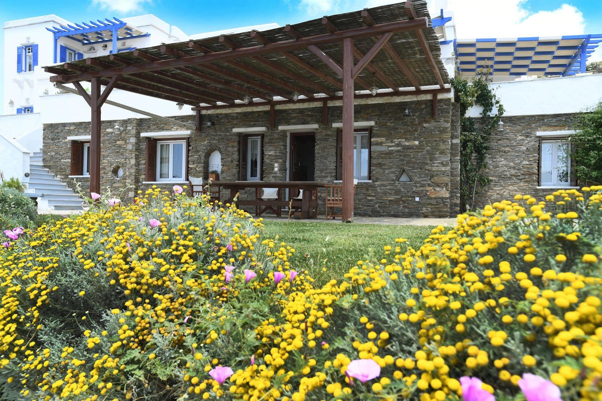 Tinos Sky View Villa Arnados Bagian luar foto