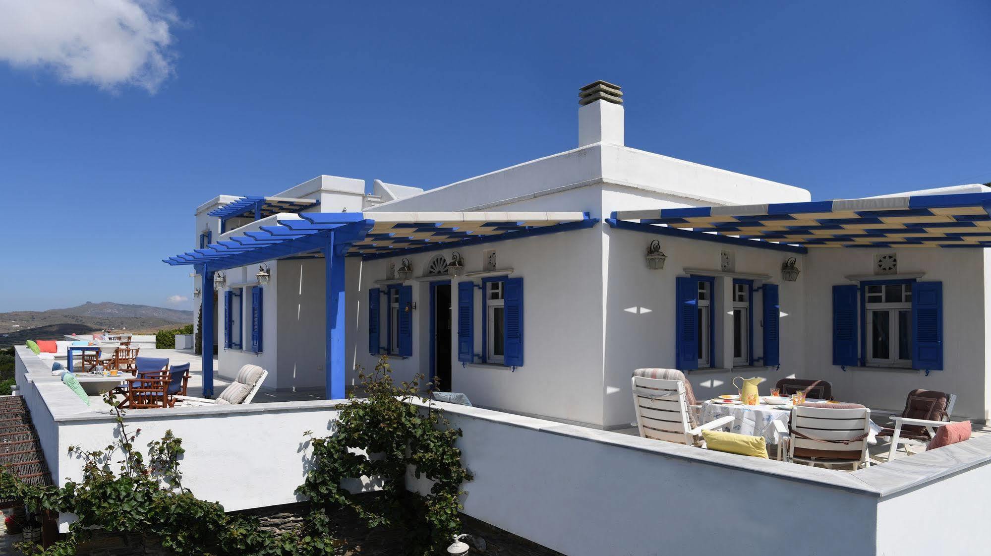 Tinos Sky View Villa Arnados Bagian luar foto