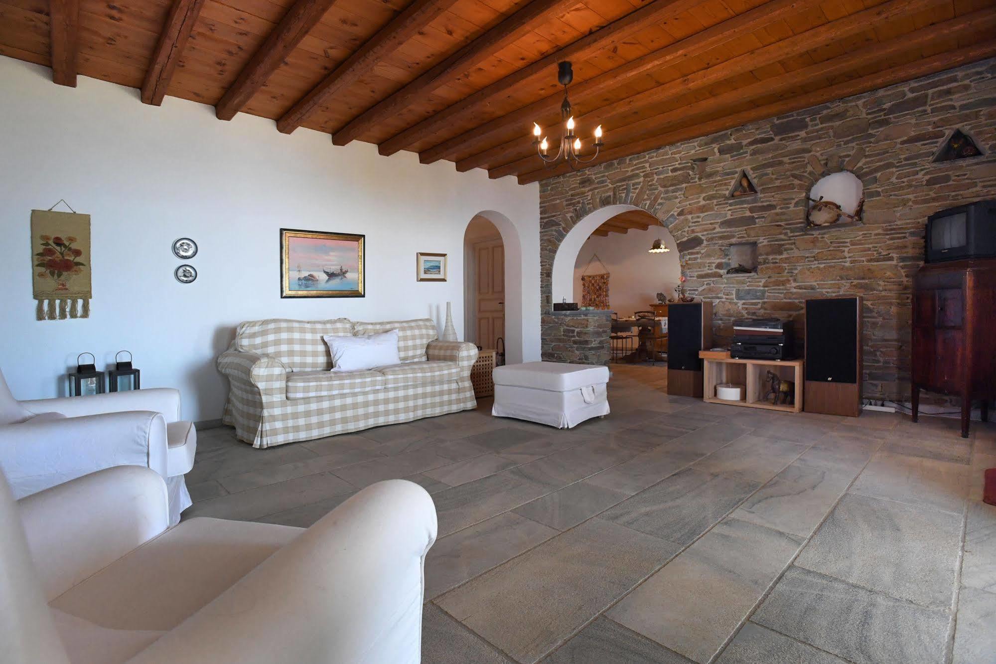 Tinos Sky View Villa Arnados Bagian luar foto