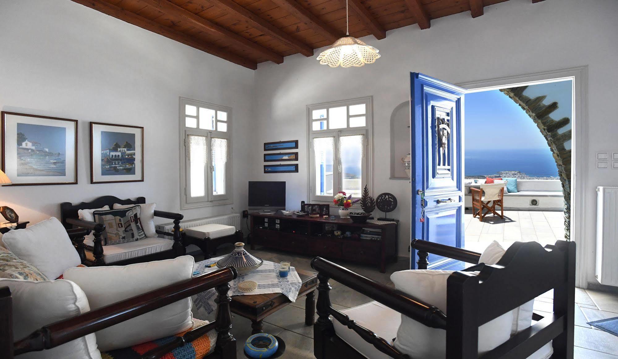 Tinos Sky View Villa Arnados Bagian luar foto