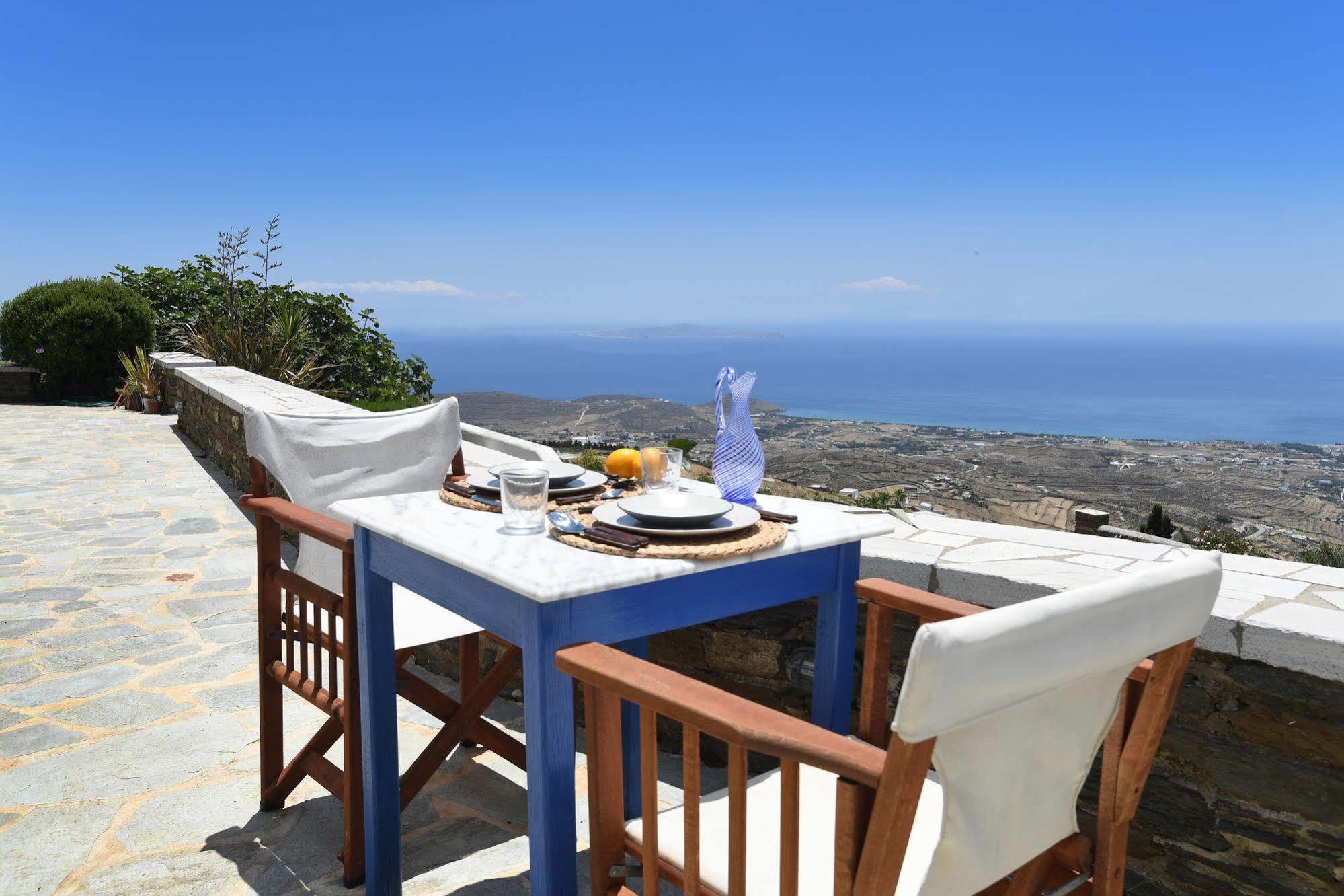 Tinos Sky View Villa Arnados Bagian luar foto