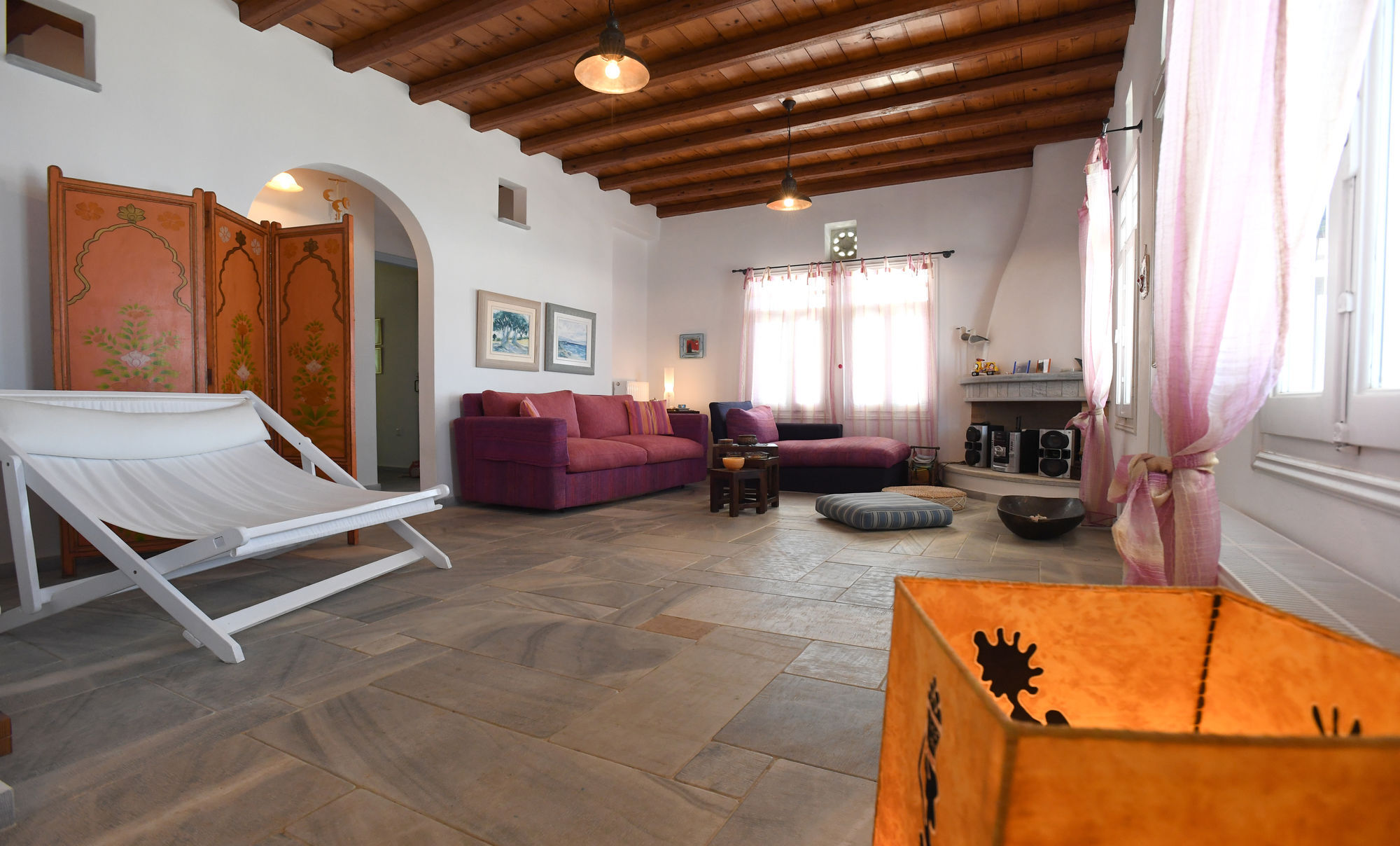 Tinos Sky View Villa Arnados Bagian luar foto