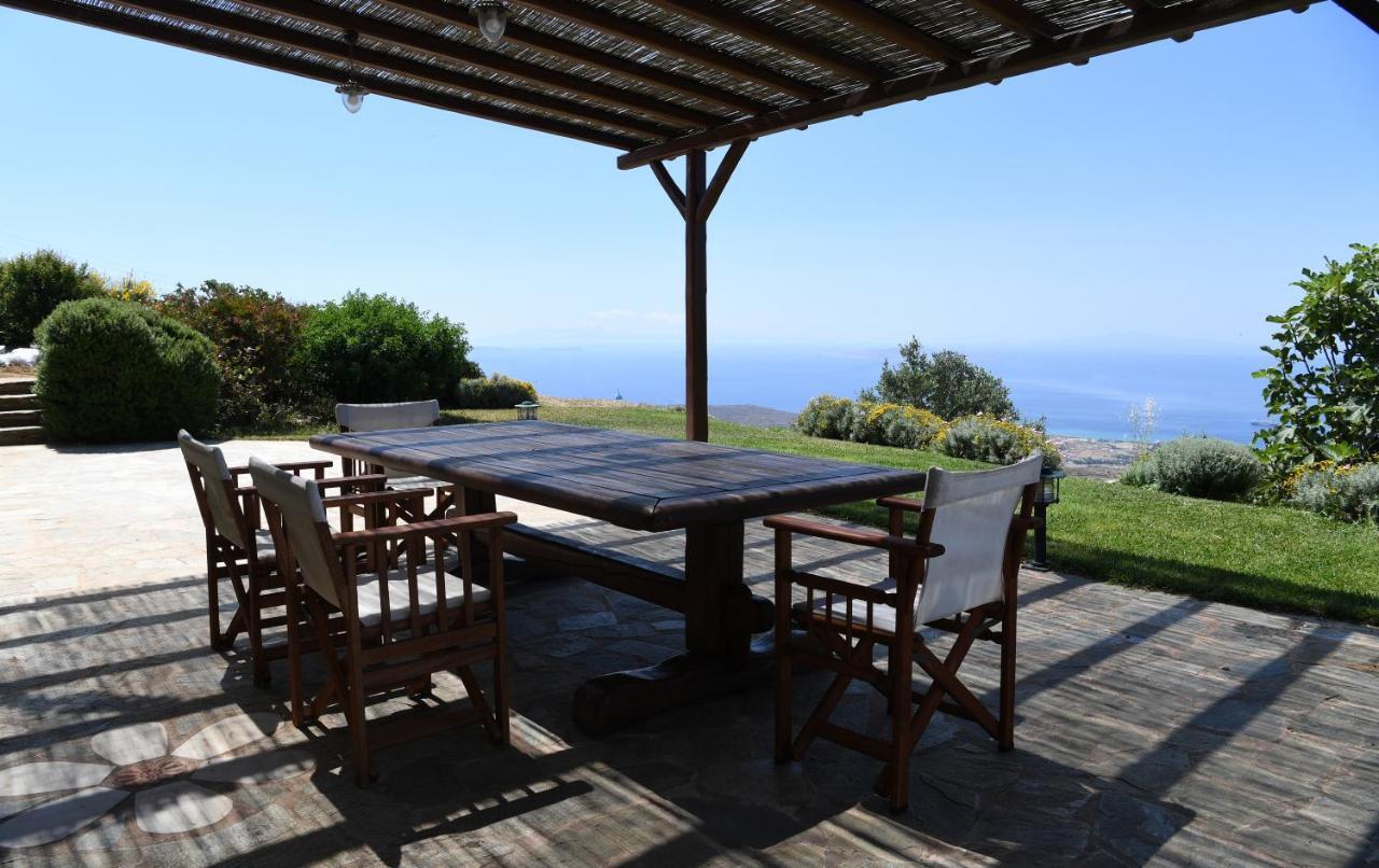 Tinos Sky View Villa Arnados Bagian luar foto